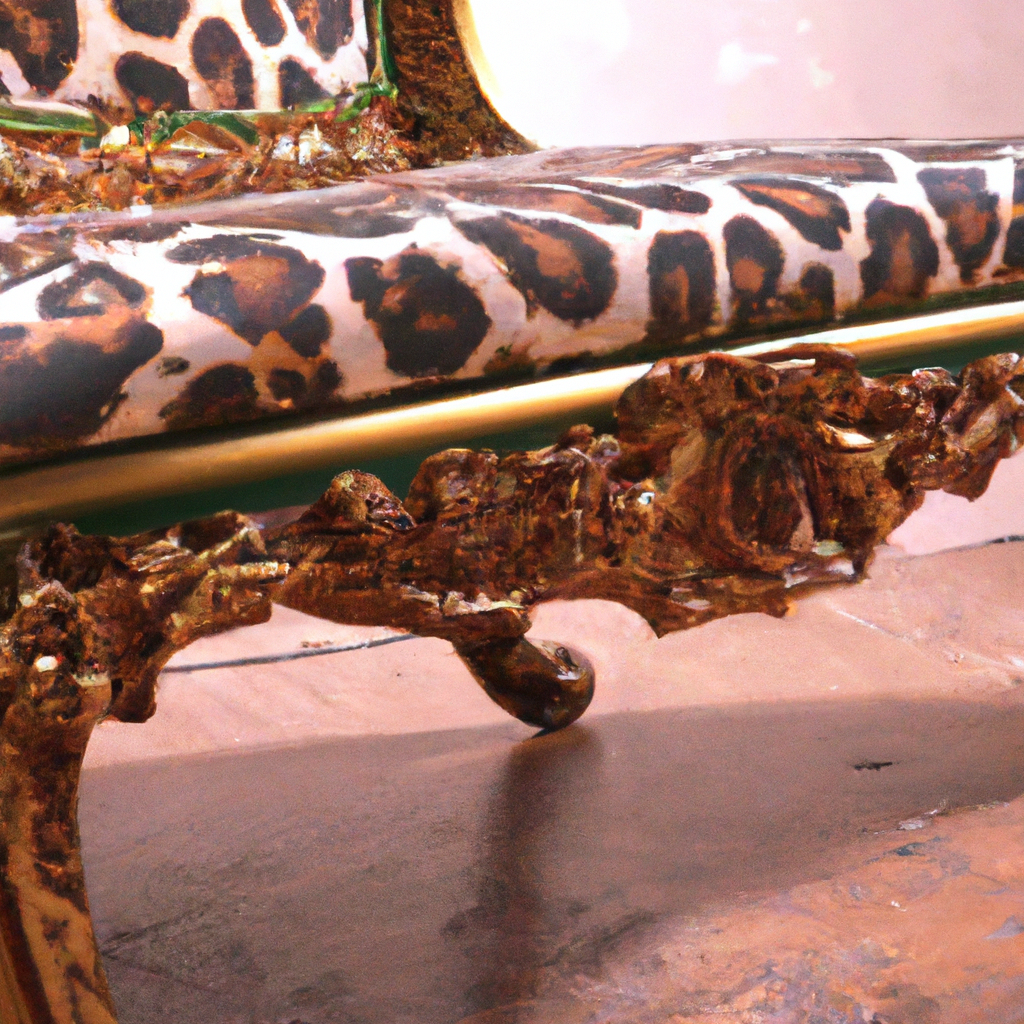 Baroque leopard chair