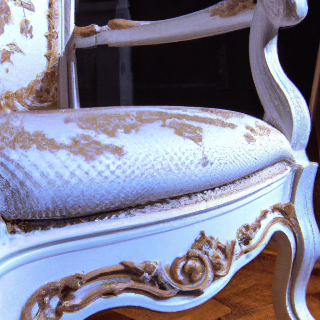 Baroque chair with 2-sided image back