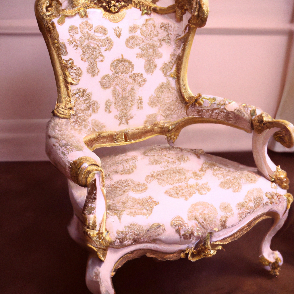 Chaise baroque fille