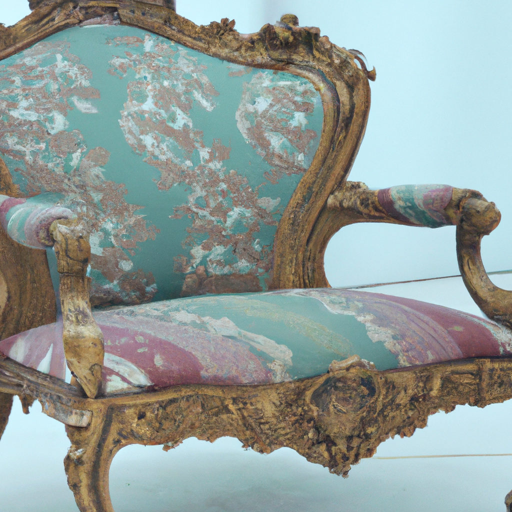 Chaise baroque gazon