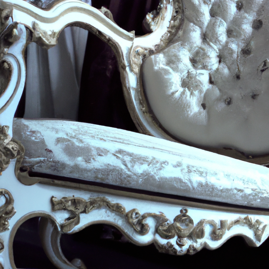 Chaise Noire Style Baroque