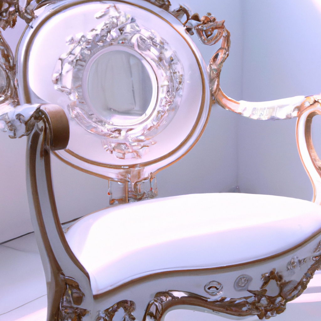 chaise baroque blanc