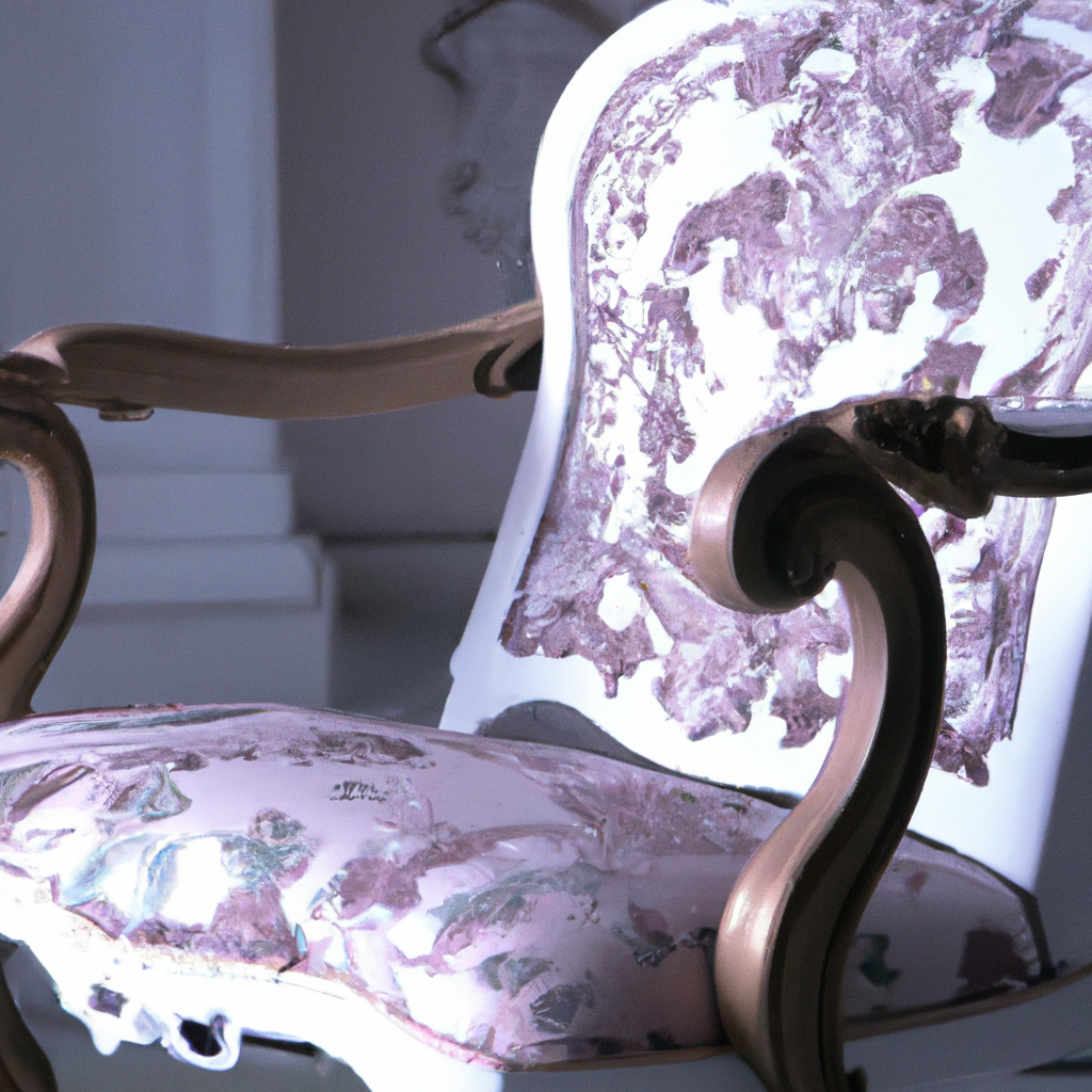 chaise baroque plastique