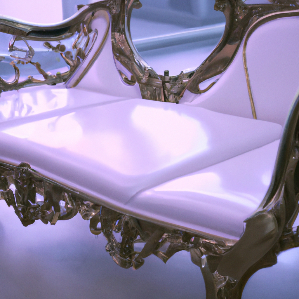 chaise baroque plexi