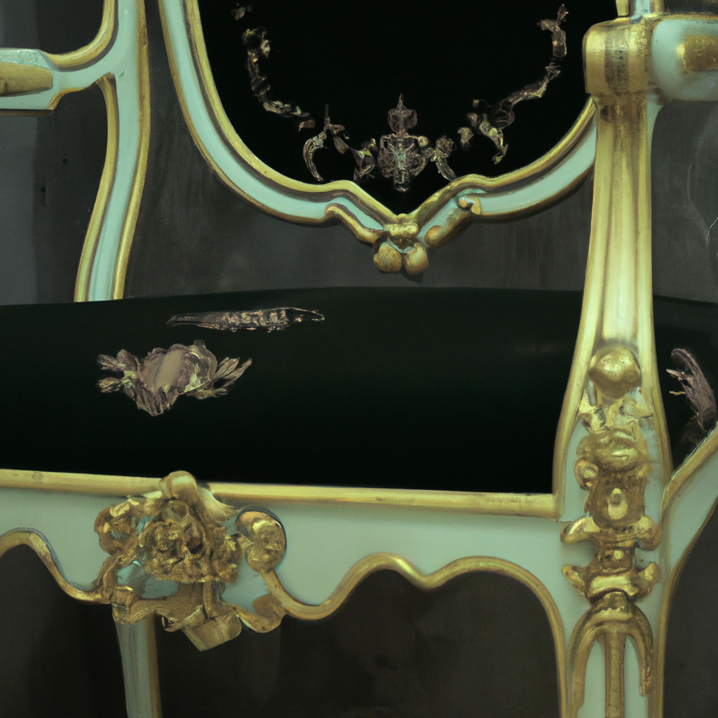 chaise baroque noire