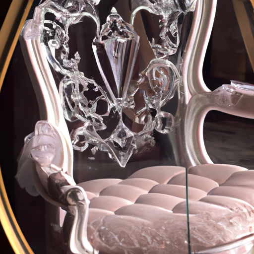 Chaise baroque transparente