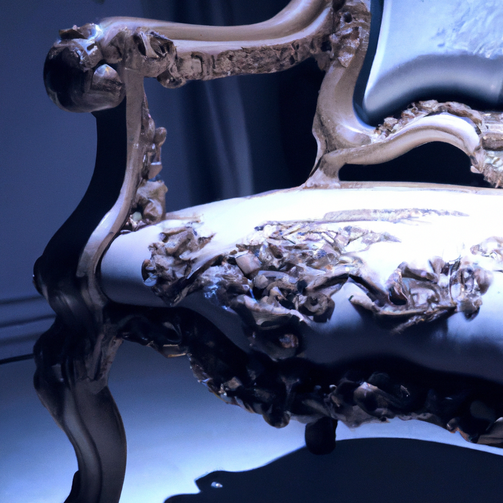 Chaise baroque noire declik