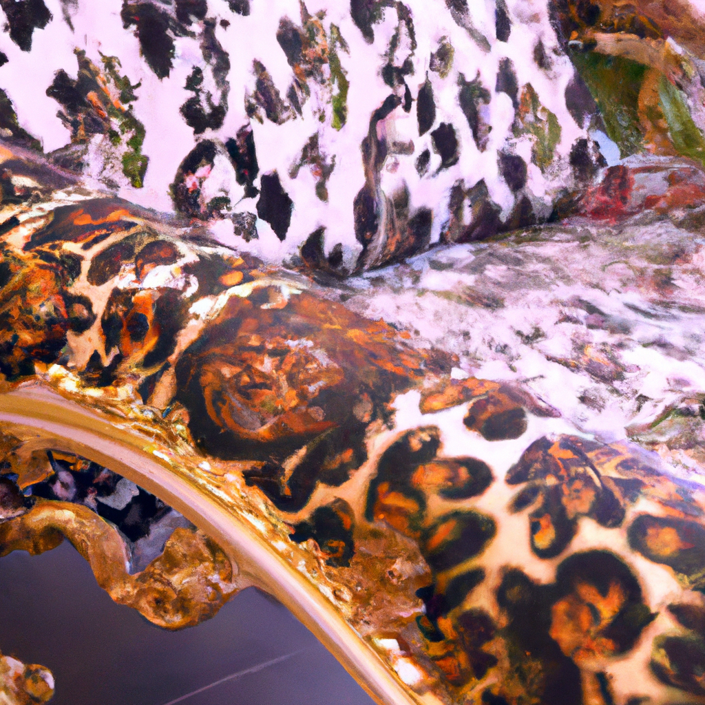 Baroque leopard chair