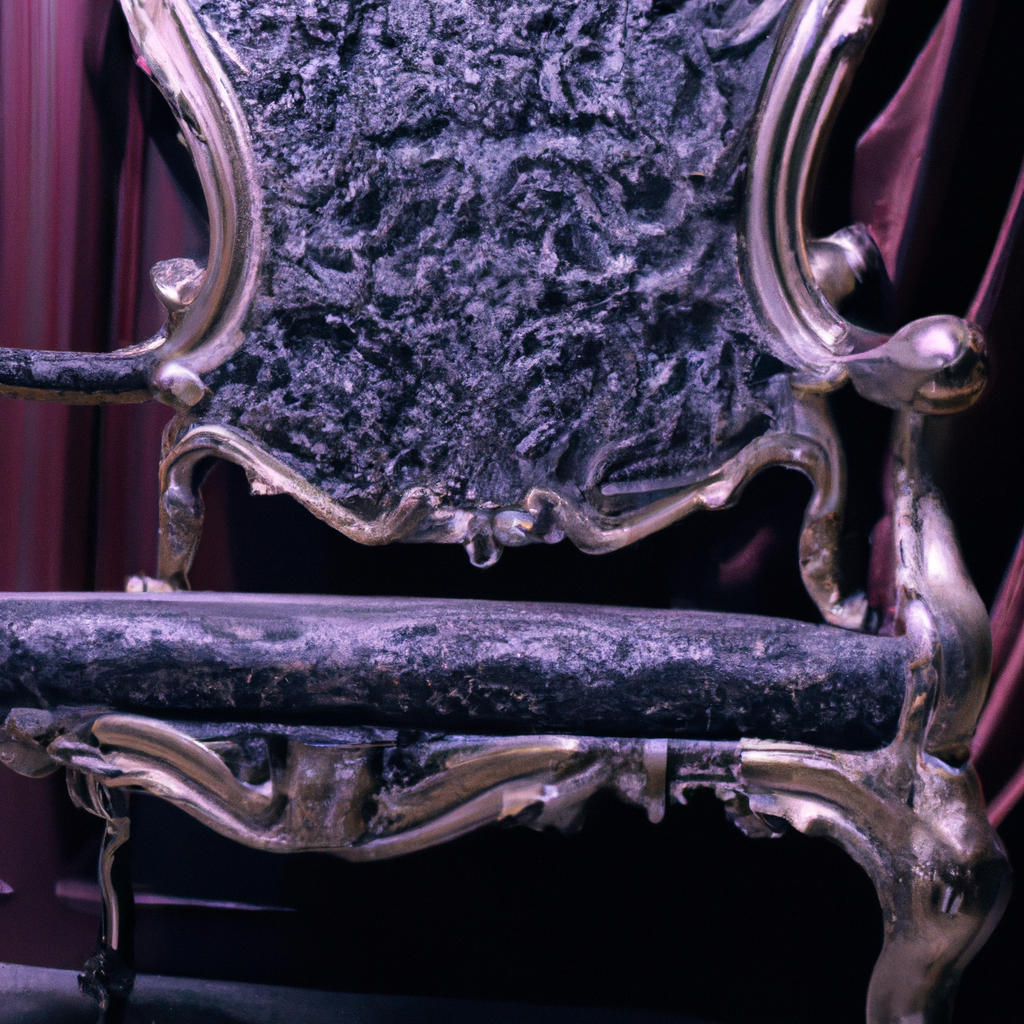 Chaise baroque noir barocco