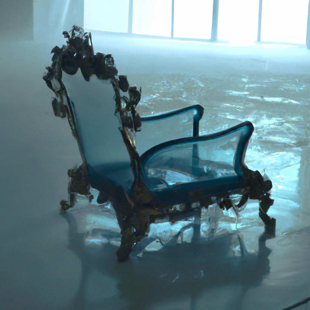 Chaise baroque en plexiglas fly