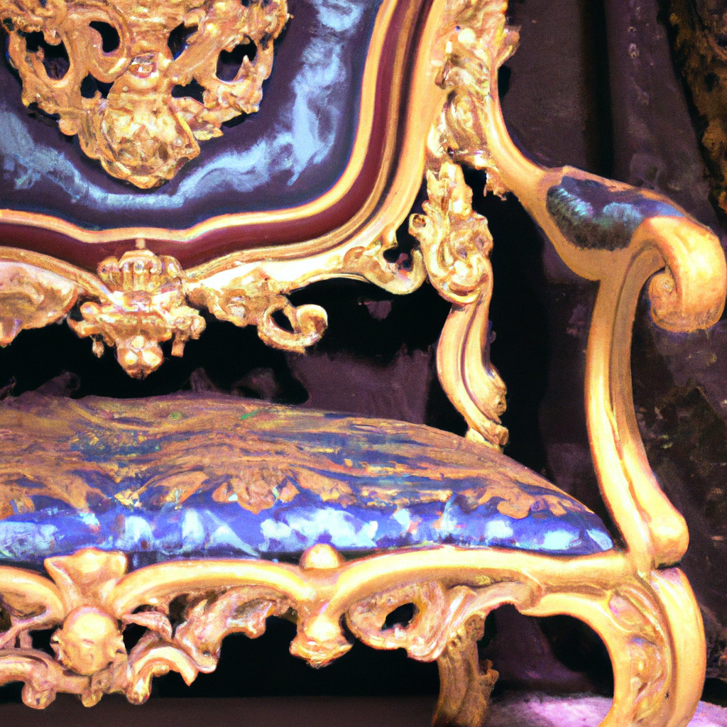 Chaise baroque oriental