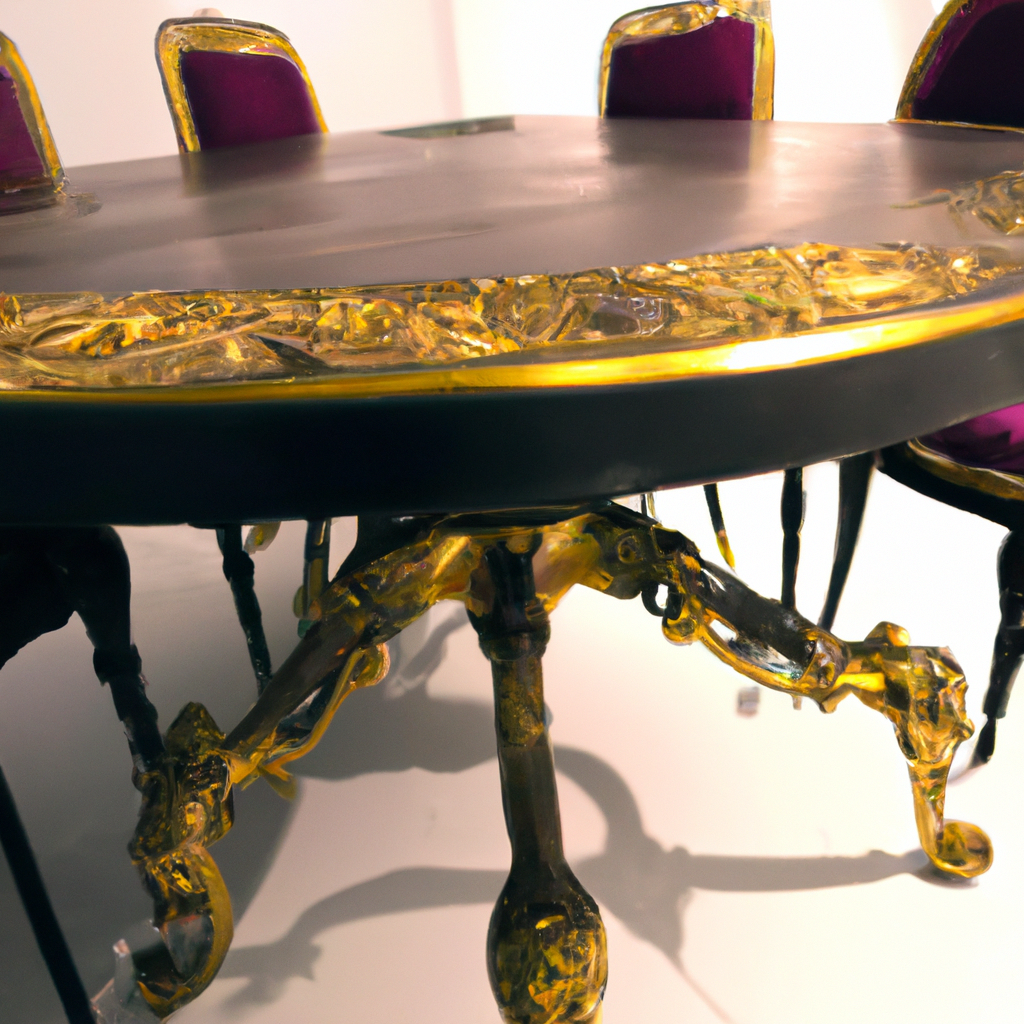 Bon coin table baroque avec chaises 93