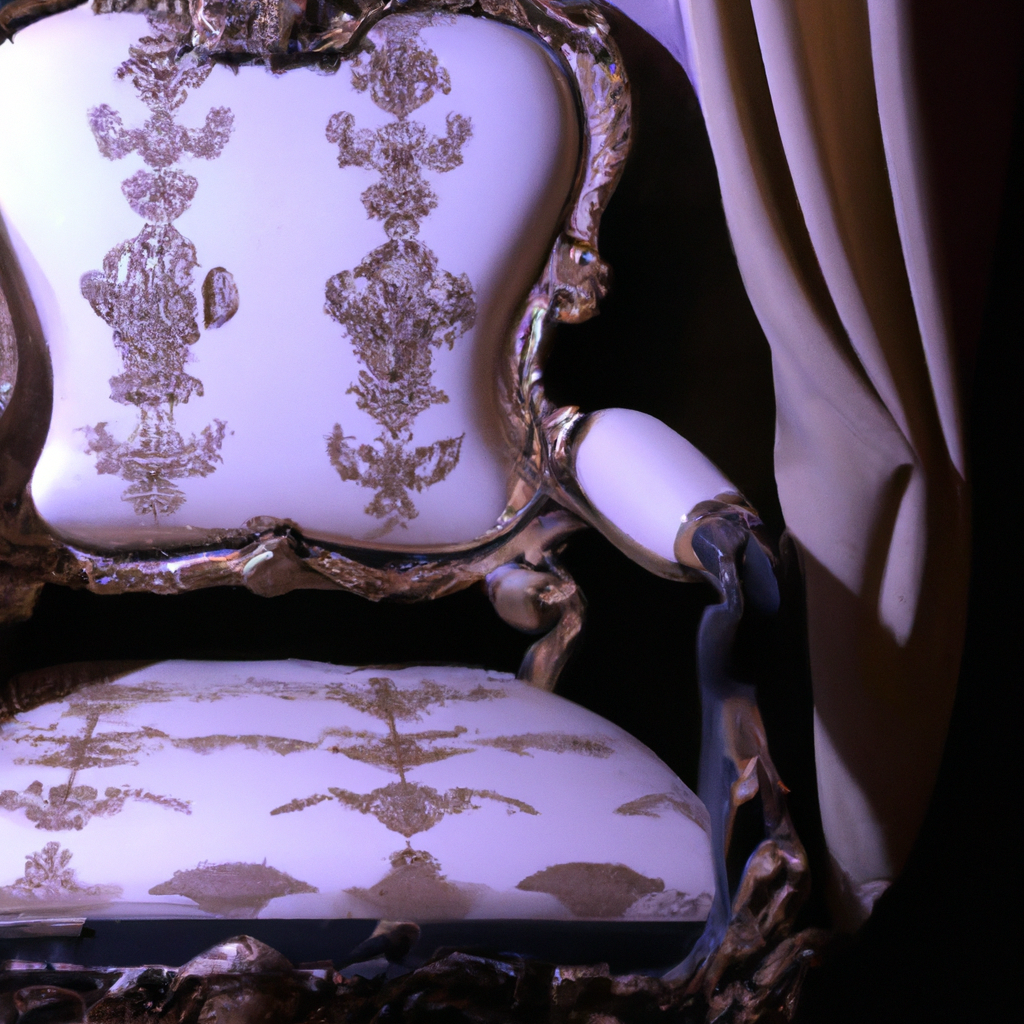 Chaise baroque noir deco