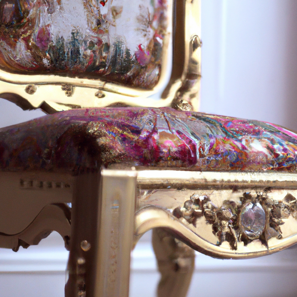 Chaise baroque avec tiroir