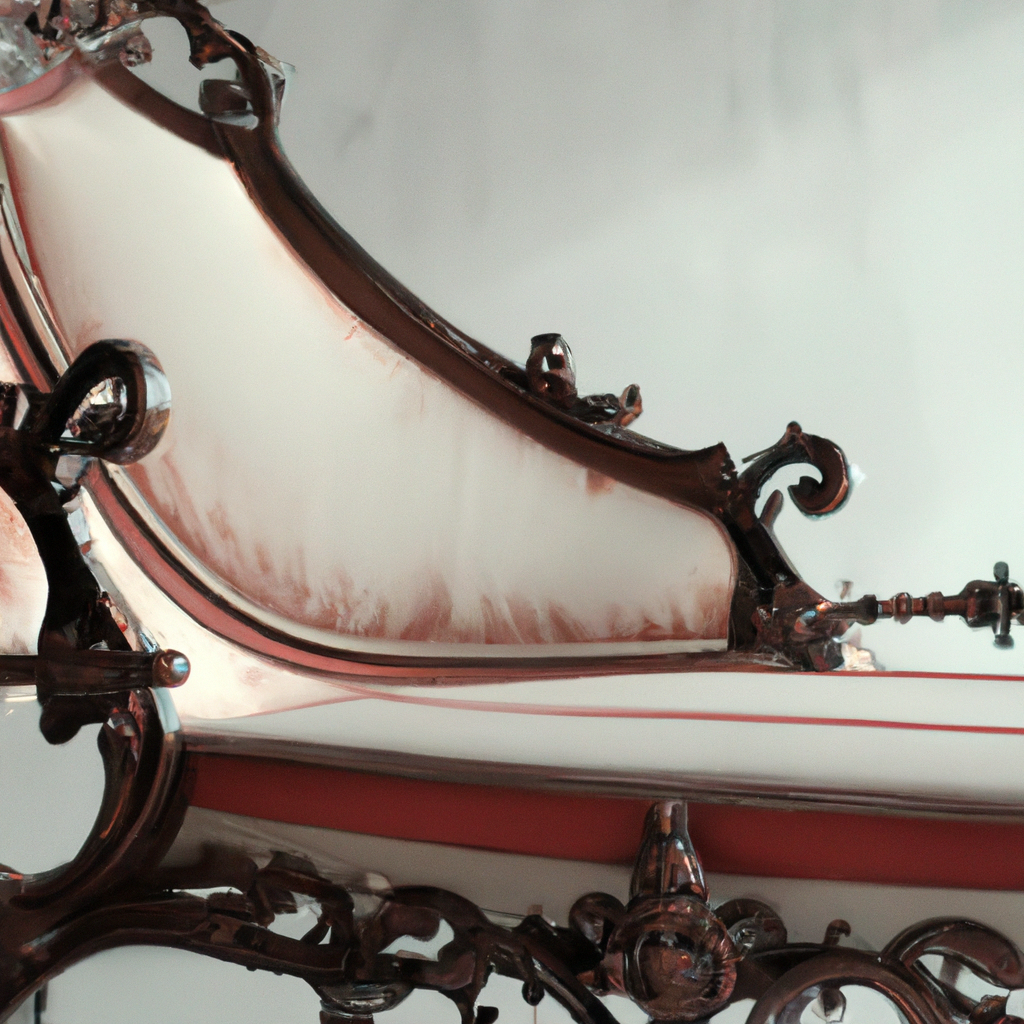 Chaise baroque marron