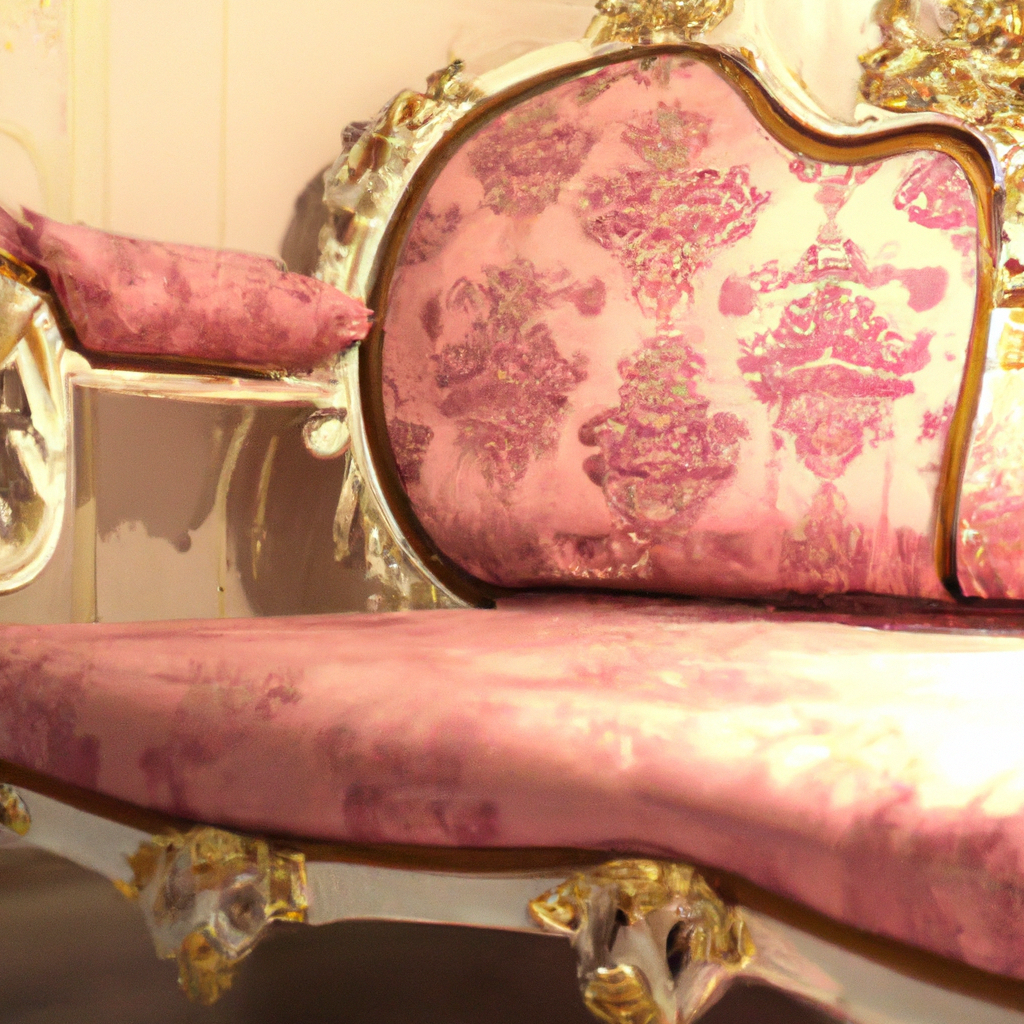 Baroque style chaise lounge