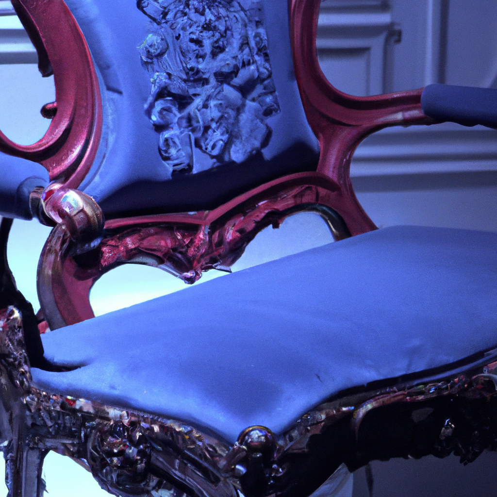 Black baroque chair cdiscount