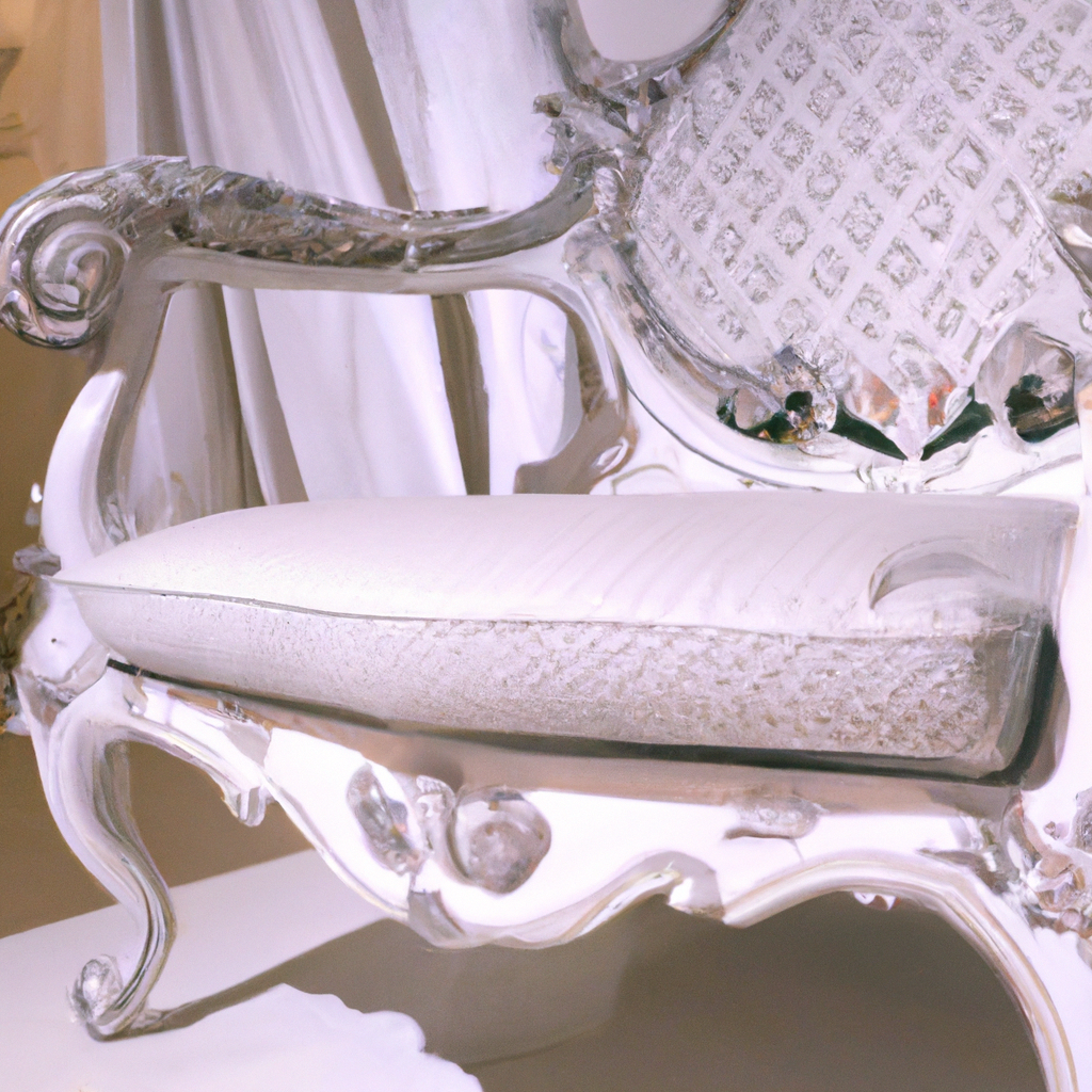 Chaise baroque louis xv blanche chambre adulte design