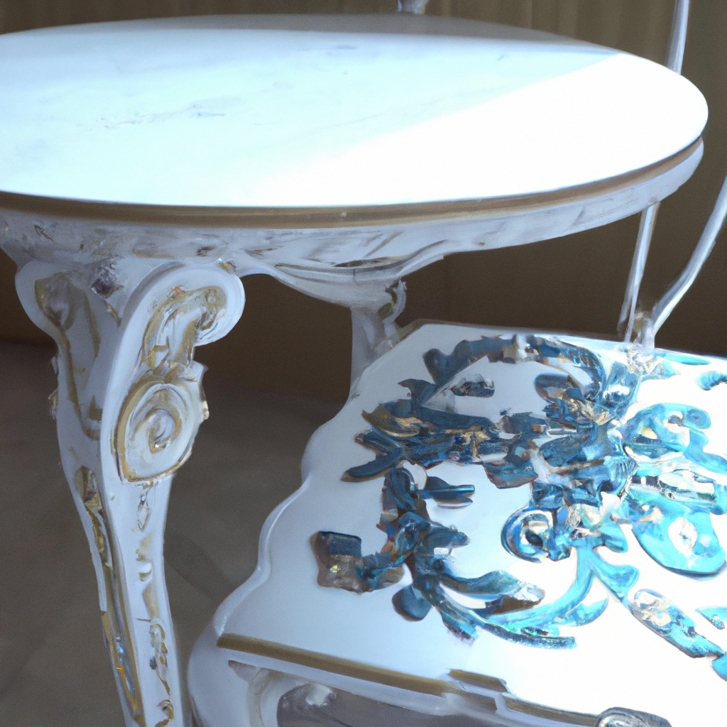 C discout table est chaise baroque