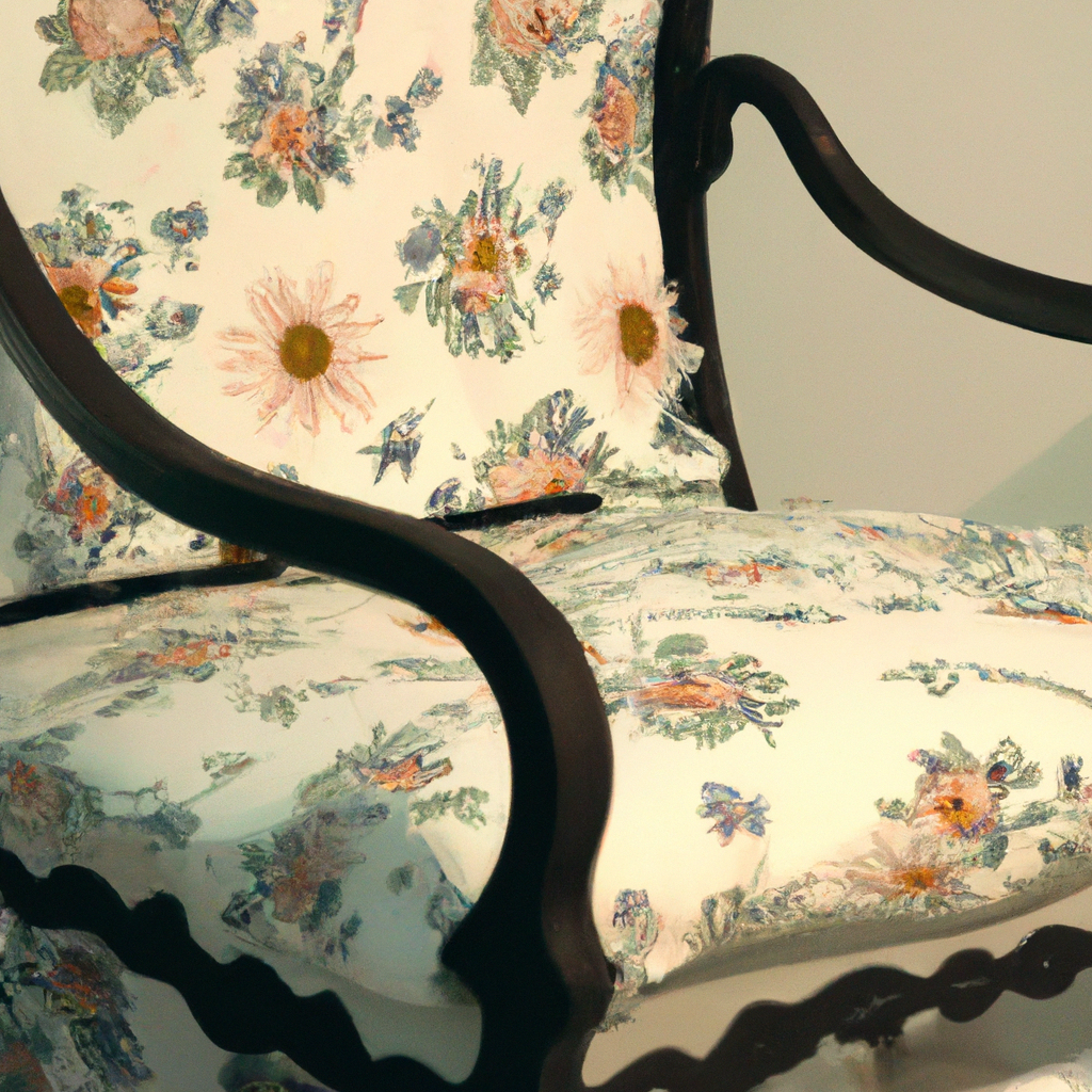 Chaise baroque marguerite