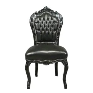 chaise baroque noire